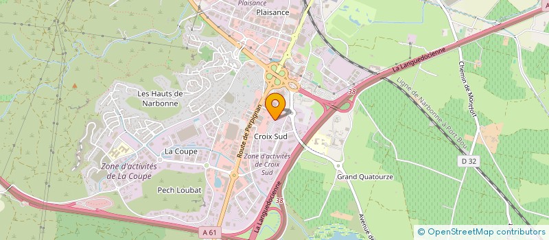 localisation de l'entreprise AVOCATIO PYRENEES MEDITERRANEE  NARBONNE