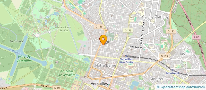 localisation de l'entreprise AVOCATLEGAL à VERSAILLES