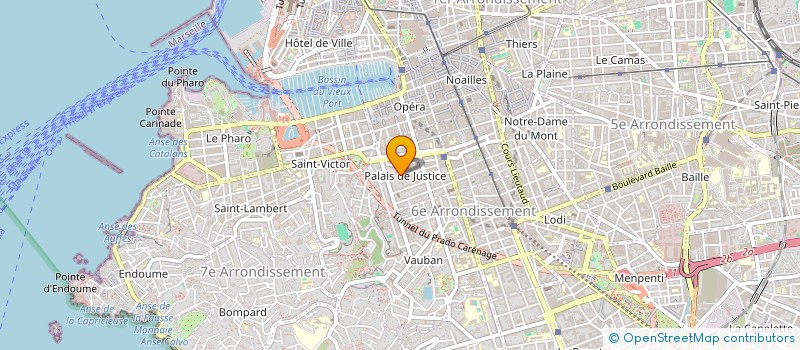 localisation de l'entreprise AVOCATS MALINCONI LANDRIN MAZET CARREGA  MARSEILLE