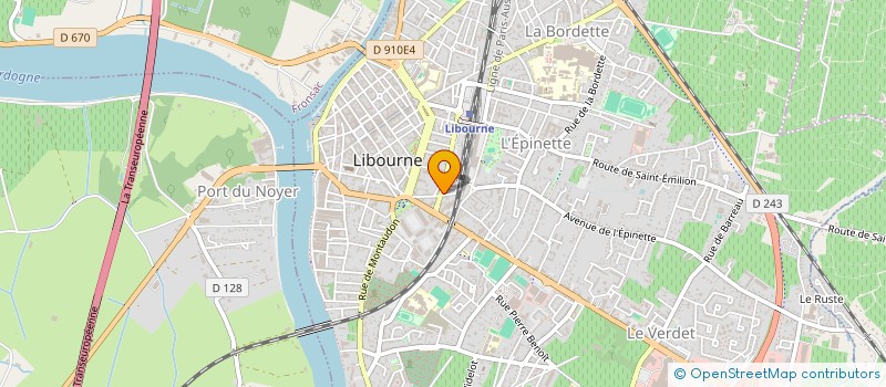 localisation de l'entreprise AVOCATS & PARTENAIRES GIRONDE à LIBOURNE