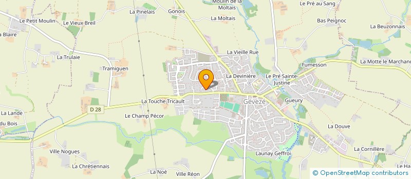 localisation de l'entreprise AVOCETTE  GEVEZE