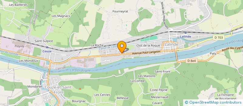 localisation de l'entreprise AVODE BONNELLE VERSCHOORE à LALINDE