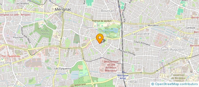 localisation de l'entreprise AVODEV  MERIGNAC