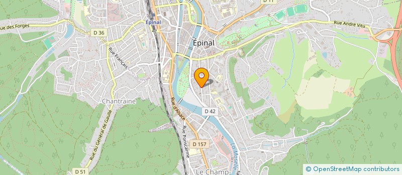 localisation de l'entreprise AVOK F à EPINAL