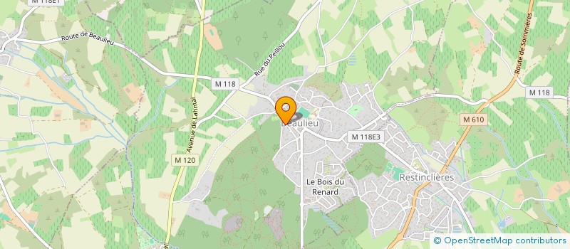 localisation de l'entreprise AVOMARC à BEAULIEU