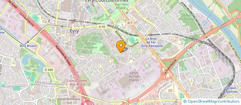 localisation de l'entreprise AVONK PRO SAS à EVRY-COURCOURONNES