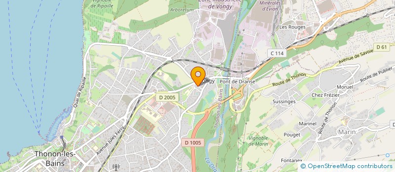 localisation de l'entreprise AVORIAZ CHABLAIS RAMONAGE à THONON-LES-BAINS