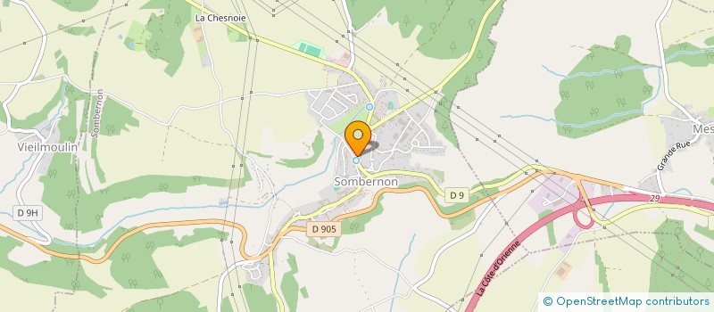 localisation de l'entreprise AVOSA EXPERTISE à SOMBERNON