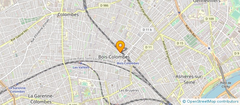 localisation de l'entreprise AVOTEAM à BOIS-COLOMBES