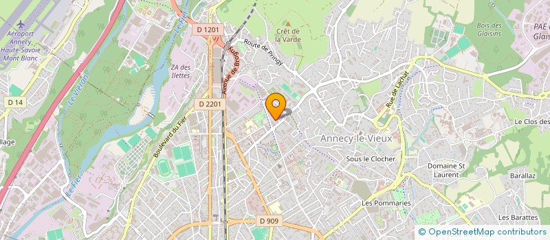 localisation de l'entreprise AVOTRA ANTENNE74 à ANNECY