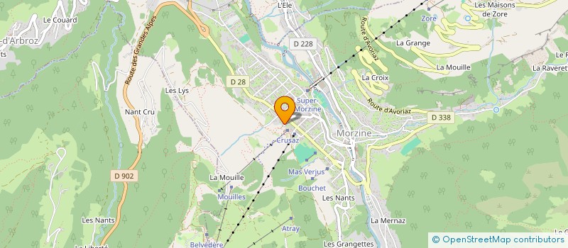localisation de l'entreprise AVOUDRUES à MORZINE
