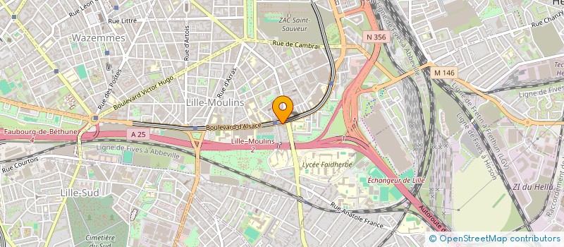 localisation de l'entreprise AVP à LILLE