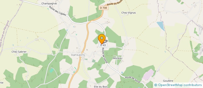 localisation de l'entreprise AVP  VANXAINS