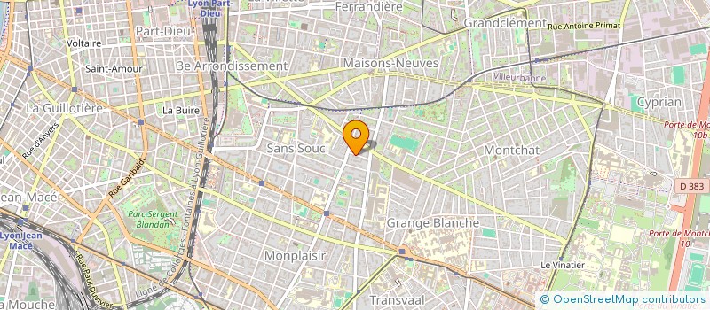 localisation de l'entreprise AVP  LYON