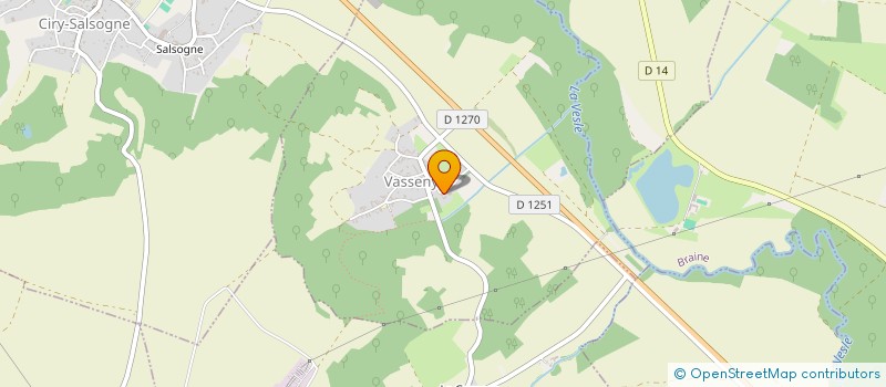 localisation de l'entreprise AVP - A VOS PROJETS  VASSENY