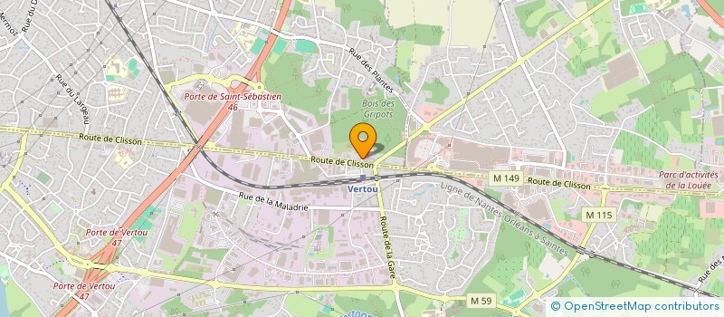 localisation de l'entreprise AVP AUTOMOBILES à SAINT-SEBASTIEN-SUR-LOIRE