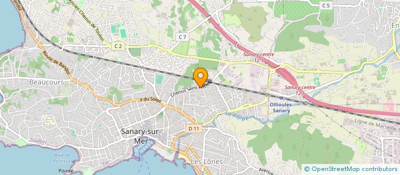 localisation de l'entreprise AVR à SANARY-SUR-MER