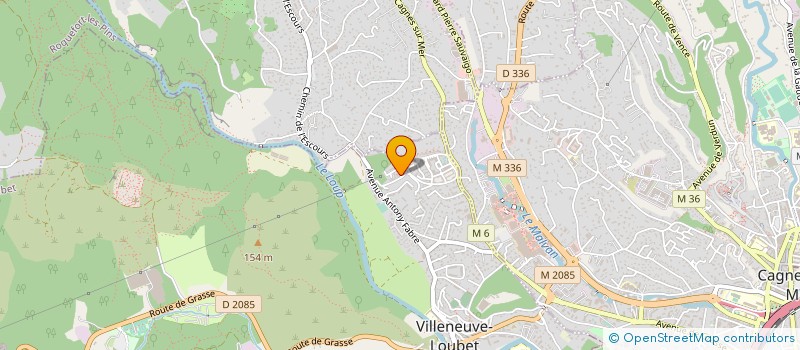 localisation de l'entreprise AVR DISTRIBUTION à VILLENEUVE-LOUBET