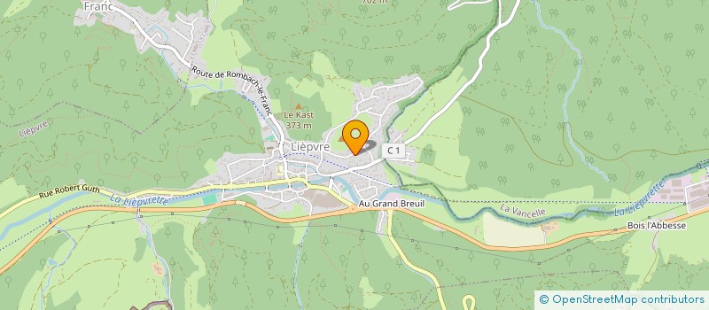 localisation de l'entreprise AVR MENUISERIE  LIEPVRE