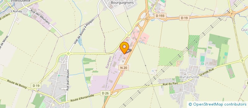 localisation de l'entreprise AVRAINCAR à AVRAINVILLE