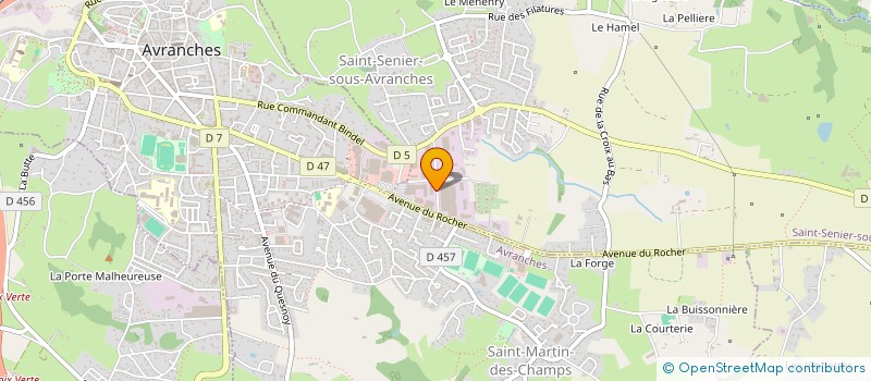 localisation de l'entreprise AVRANCHES PIECES AUTO  SAINT-SENIER-SOUS-AVRANCHES