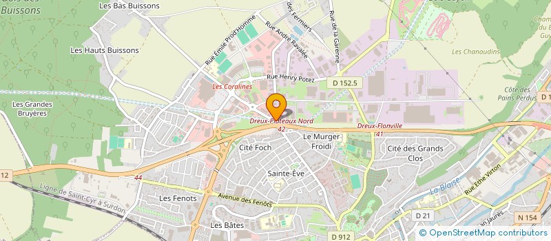 localisation de l'entreprise AVRE OUTILLAGES à DREUX