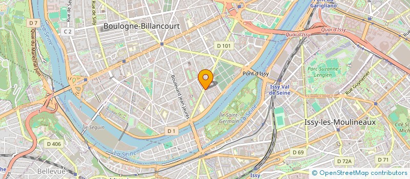 localisation de l'entreprise AVRE1  BOULOGNE-BILLANCOURT