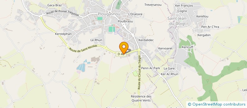 localisation de l'entreprise AVRELEC  PLOUGASNOU