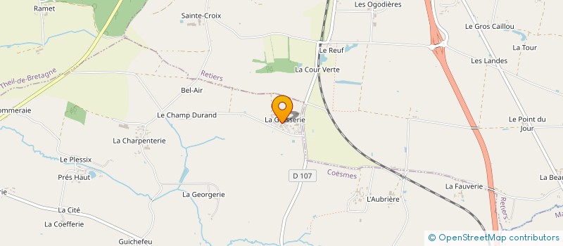 localisation de l'entreprise AVRIL 35 MACONNERIE  COESMES