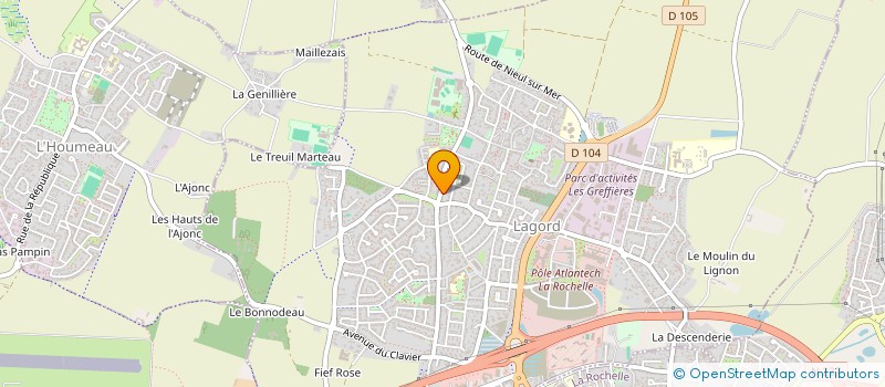 localisation de l'entreprise AVRIL  LAGORD