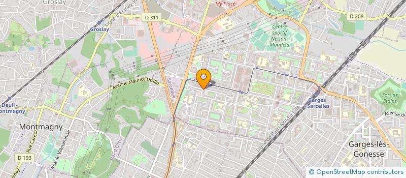 localisation de l'entreprise AVRIL 57 à SARCELLES