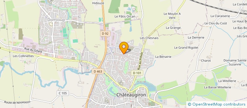 localisation de l'entreprise AVRIL CONSULTING TRAVAUX à CHATEAUGIRON
