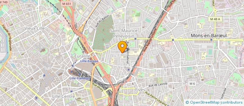 localisation de l'entreprise AVRIL FILMS à LILLE