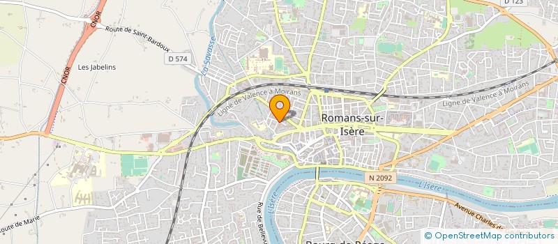localisation de l'entreprise AVRIL GAU à ROMANS-SUR-ISERE