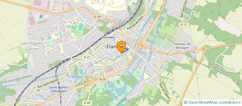 localisation de l'entreprise AVRIL PRODUCTION à ETAMPES