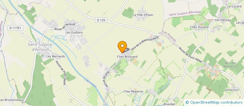 localisation de l'entreprise AVRILLAUD LUDOVIC  SAINT-SULPICE-D'ARNOULT