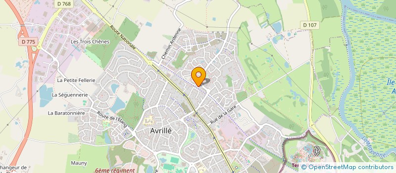 localisation de l'entreprise AVRILLE BILLARD CLUB  AVRILLE