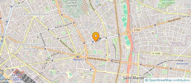 localisation de l'entreprise AVRON 42C  PARIS