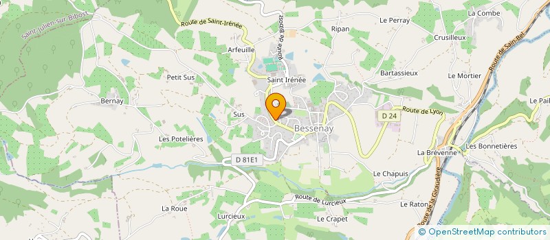 localisation de l'entreprise AVRS AUTO à BESSENAY