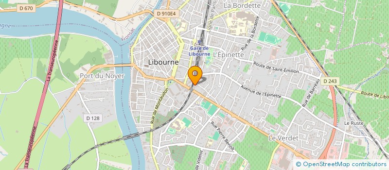 localisation de l'entreprise AVS 38 à LIBOURNE