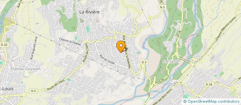 localisation de l'entreprise AVS  SAINT-LOUIS