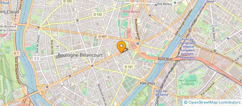 localisation de l'entreprise AVS ALARME VIDEO SECURITE à BOULOGNE-BILLANCOURT