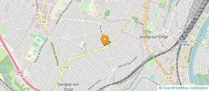 localisation de l'entreprise AVS BATIMENT à SAVIGNY-SUR-ORGE