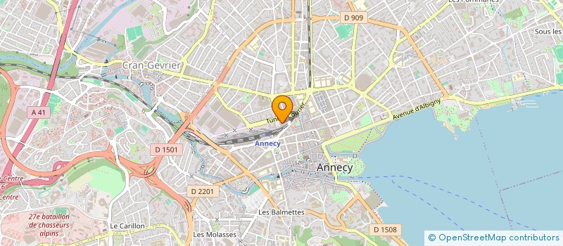 localisation de l'entreprise AVS FRANCE à ANNECY