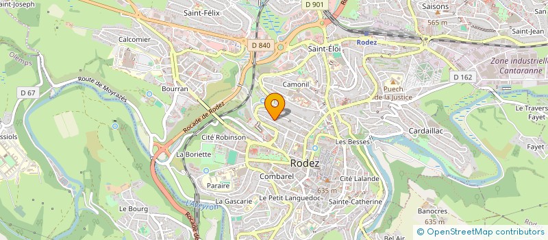 localisation de l'entreprise AVS INTEGRATION à RODEZ