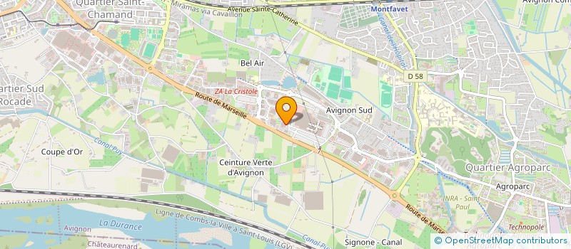 localisation de l'entreprise AVS SPORTS à AVIGNON
