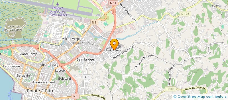 localisation de l'entreprise AVS - UNE ASSOCIATION A VOTRE SERVICE- à LES ABYMES