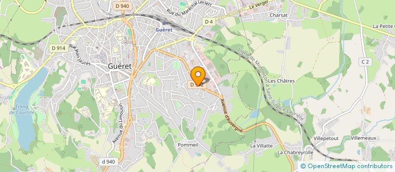 localisation de l'entreprise AVS23 SARL à GUERET