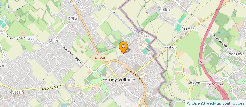 localisation de l'entreprise AVSP à FERNEY-VOLTAIRE
