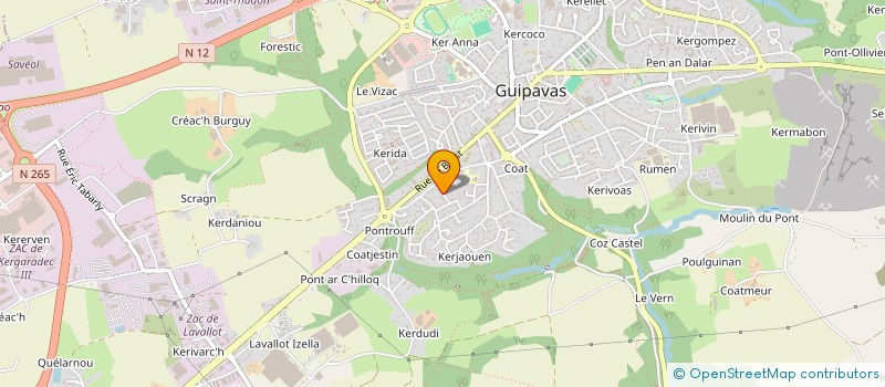 localisation de l'entreprise AVSR  GUIPAVAS